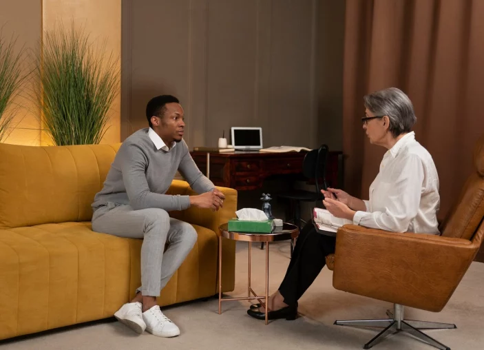 A therapy consultation at Cogniscribe