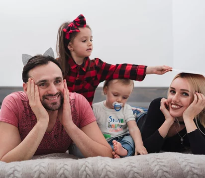 Family receiving therapeutic support